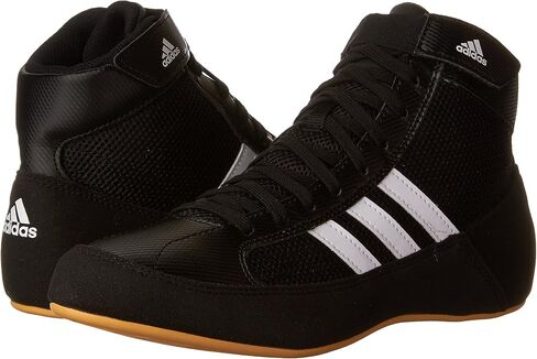 adidas HVC Wrestling Shoes - Black/White- 8.5 [Apparel] in Saudi Arabia