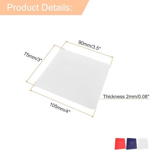 HARFINGTON 3pcs Vinyl Squeegee, Vinyl Wrap Decal Squeegee Tool, 4-Inch Car Vinyl Film Scraper Plastic Squeegee for Car Wrap, Sign Making, Window, White, Trapezoidal in Saudi Arabia