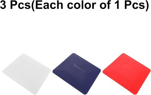 HARFINGTON 3pcs Vinyl Squeegee, Vinyl Wrap Decal Squeegee Tool, 4-Inch Car Vinyl Film Scraper Plastic Squeegee for Car Wrap, Sign Making, Window, White, Trapezoidal in Saudi Arabia