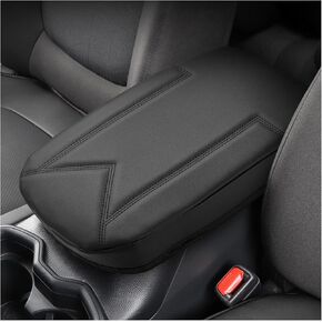 FIILINES Center Console Cover for 2019 2020 2021 2022 2023 2024 2025 Toyota RAV4,Armrest Cover Cushion Pad for Toyota RAV4 Accessories PU Leather Armrest Seat Box Protector