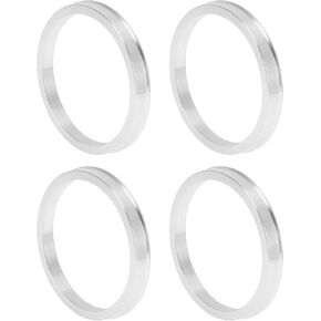 Car Wheel Hub Centric Rings OD 87.1mm to ID 70.1mm Wheels Center Shaft Shock Absorbing Hubrings Aluminium Alloy Silver Tone Durable
