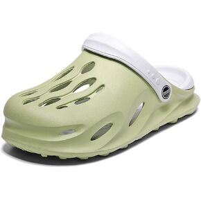 FLIOZY Mens Casual Slip-On Hollow Out Arch Support Clogs Garden Shoes Slip-on Outdoor Beach Slippers