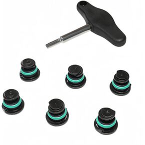 oil drain plug, oil pan drain screw 06L103801,6 with removal wrench, suitable for Volkswagen, Audi 3 EA888