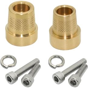 2Sets 586 Tall Brass Post Adapter with Screws and Gaskets, M6 Thread