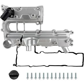 1.6L Aluminum Valve Cover Compatible with 2013-2016 Ford Escape 2014-2019 Fiesta Replace# BM5Z6582A BM5Z-6582-A