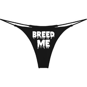 Fill Me Up G-String Thong, Flirty Fun Sports Underwear, Spank Me Panties Gifts for Women