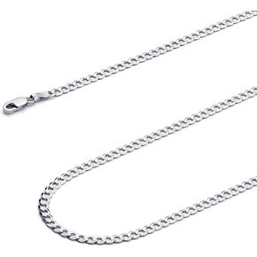 Wellingsale 14K Solid Gold Cuban Link Curb Chains (Select Options) in Saudi Arabia