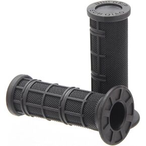 MINI Grips, 3/4 Handlebar Grips for TTR50 TT-R50E PW50 Peewee Y-Zinger PW 50cc PY 50 YT60 YT60L Kid Bikes 3/4 Half-Waffle Handle Bar Soft Grip Throttole Tube Accessories Without Tube (Black)