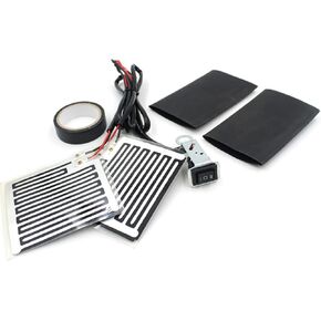 Motorcycle Grip, Motorcycle Electric Heating Handlebar Warmer, Grip Warmer 12V Heated Grips for Motorcycle, Handlebar Heater Warmer Pads with Switch Control, Adjustable Temperature