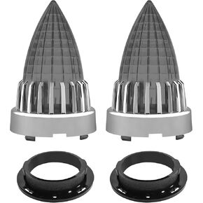 FATECIM 2 Pcs 3 1/4" Bullet Turn Signal Light Supersonic Replacement Smoke Lens Cover Screw-in Style for Harley Touring Road Glide Road King Electra Glide Heritage Softail Fatboy Softail Springer