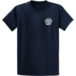 Koloa Circle Text Logo Cotton T-Shirts in Regular, Big and Tall Sizes in Saudi Arabia