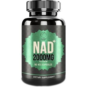 NAD+ 2000mg - Nicotinamide Riboside Adenine Dinucleotide NAD Booster- 90 Veg Capsules - 30 Days Supply