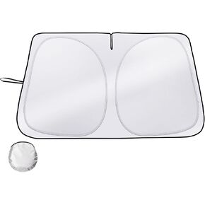 Sun Shade for Car Windshield, Foldable Universal Car Windshield Sun Shade UV Rays Reflective Sun Visor Shade Keeps Vehicle Cool for Cars, Trucks, SUVs (59 x 31.5 in)
