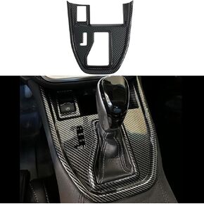 غطاء لوحة التحول الداخلي في Kolya Center Console Cover for Subaru Outback Legacy Accessories 2020 2021 2022 2023 2024 2025 (أسود غير لامع مع زر إضافي)