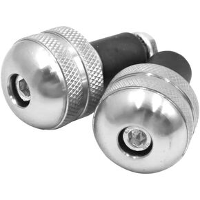 uxcell 2pcs 17mm Handlebar Dia Aluminum Alloy Motorcycle Grips End Cap for Honda for Kawasaki for Suzuki for Yamaha