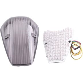 Mallofusa Motorcycle Integrated Taillight LED Brake Tail Light Compatible for HONDA VTX 1300 1800 CUSTOM 2002-2020 Smoke Lens