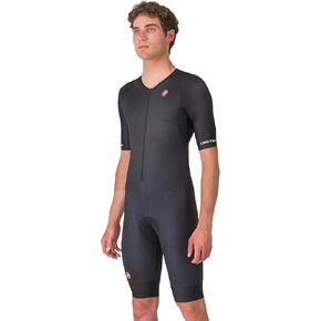 CASTELLI Men’s Core Tri Suit Short Sleeve, Cycling Race Swim Bike Run, Aerodynamic Triathlon Suit with Pockets