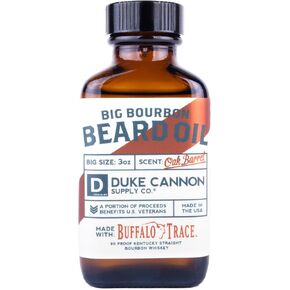 Duke Cannon Supply Co. Big Bourbon Beard Oil, 3oz - Oak Barrel Scent / Made with Premium Natural and Organic Ingredients in Saudi Arabia