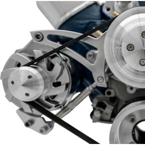 30355 Clear Powdercoat Billet Aluminum Alternator Bracket
