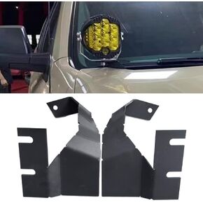 2Pcs A Pillar LED Mounting Bracket Kits fits 2014 to 2021 Toyota Tundra Hood Ditch Side Led Pod Brackets Work Light Sport Light Mount Bracket Holder Accessories
