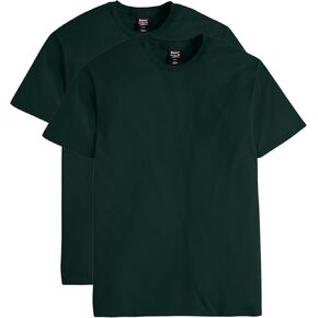Hanes Men's Nano Premium Cotton T-Shirt (Pack of 2), White, Medium in Saudi Arabia