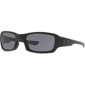 Oakley Men's OO9238 Fives Squared Rectangular Sunglasses, Matte Black USA Flag Logo/Prizm Grey, 54 mm in Saudi Arabia