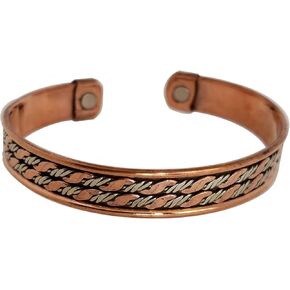 Gift for Any Occassion Copper Bracelet for Men Women Grounding Ayurveda Health Benefits Adjustable Cuff
