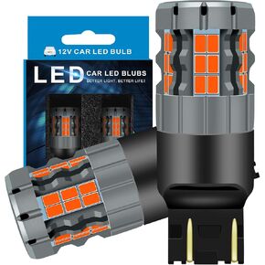3157 LED Brake/Tail Light Bulbs Compatible For Chevy Colorado 2004-2012, 3057 Bulb, Red Light, Plug and Play, Pack of 2