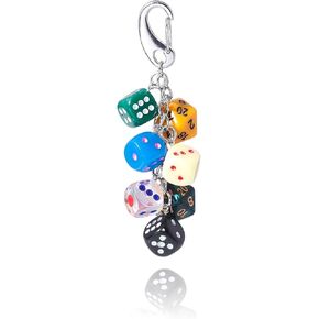 Funboat Cute Cleare Bag Charm Charm Ceychain للنساء ، وملحقات سحر حقيبة اليد الأنيقة - هدايا مجوهرات السلسلة الرئيسية