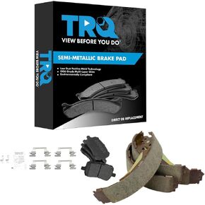 TRQ Brake Pads Semi-Metallic Compatible with 2010-2011 Chevrolet HHR