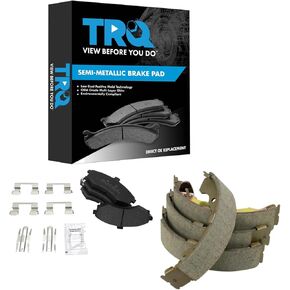 TRQ Brake Pads Semi-Metallic Compatible with 2002-2005 Hyundai Elantra