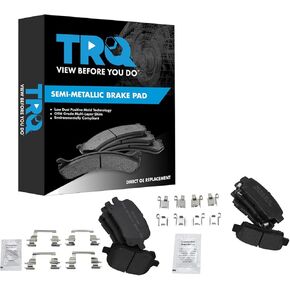 TRQ Brake Pads Semi-Metallic Compatible with 1998-1999 Toyota Avalon