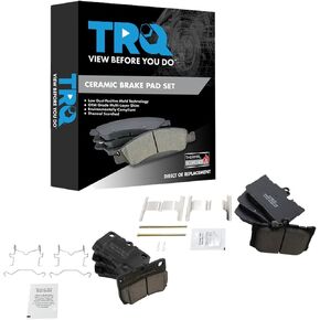 TRQ Brake Pads Ceramic Compatible with 2007-2011 Lexus GS350 2006-2007 GS430 GS450h 2008-2011 GS460 2011 IS250 2006-2013 IS350