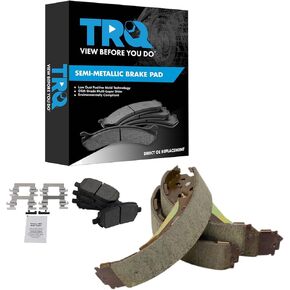 TRQ Brake Pads Semi-Metallic Compatible with 2009-2010 Chevrolet Cobalt 2009 Pontiac G5