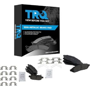 TRQ Brake Pads Semi-Metallic Compatible with 2011-2014 Nissan LEAF