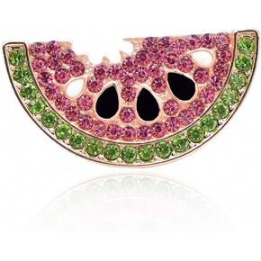 Rhinestone Watermelon Brooches Cute Fruit Brooch Pin Kids Badges