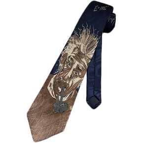 Steven Harris Mens Albert Einstein Scientist Necktie - Blue - One Size Neck Tie