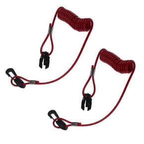 2 pcs 432230 Boat Emergency Stop Kill Switch Lanyard, 393079 392288 Universal Outboard Engine Motor Urgent Stop Switch Key Safety Connector Lanyard Cord for Johnson Evinrude OMC Sierra