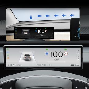 Head Up Display for Tesla Model 3 2017-2023 & Model Y 2019-2024 with AC-Vent,8.8" Touch Screen Support Carplay Android Auto Blind spot Warning, OTA Upgrade, Sync-Info