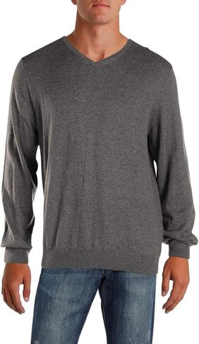 IZOD Men's Fieldhouse V-Neck Solid 12 Gauge Sweater in Saudi Arabia