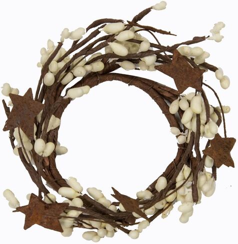 CWI Gifts Pip Ring with Rusty Stars, 6-Inch, Tea Stain in Saudi Arabia