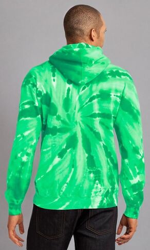 Port & Company Mens Essential Tie-Dye Pullover Hooded Sweatshirt, L, Purple in Kuwait
