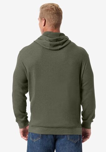 KingSize Men's Big & Tall Waffle-Knit Thermal Waffle Hoodie in Saudi Arabia