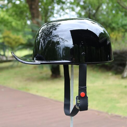 Vintage Open Face Motorcycle Helmet Retro Baseball Cap Half Helmets Men Women for Cruiser Street Scooter Moped Cap Jet with Mask Glasses - DOT Certified in Kuwait