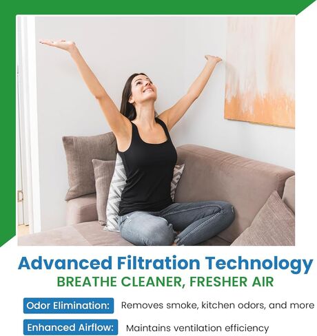 Replacement Carbon Filters compatible with Broan: 99010123, 97007696, 97005687 Caloric: Gem: 88152 RF104 Maytag: 47001046 Whirlpool: 4341999, 4378581, Maycor: 47001076 (1-Pack) - 8-3/4 x 10-3/4 x3/8 in Saudi Arabia