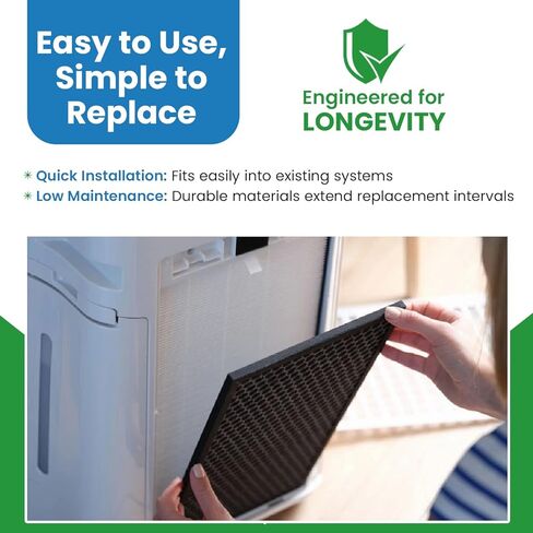 Replacement Carbon Filters compatible with Broan: 99010123, 97007696, 97005687 Caloric: Gem: 88152 RF104 Maytag: 47001046 Whirlpool: 4341999, 4378581, Maycor: 47001076 (1-Pack) - 8-3/4 x 10-3/4 x3/8 in Saudi Arabia