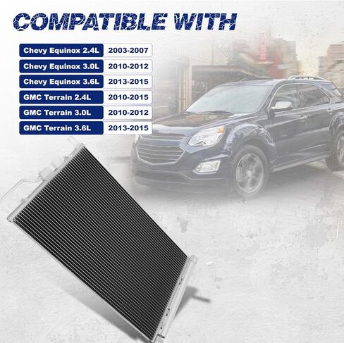 Air Conditioning A/C Condenser Compatible with Chevrolet Equinox GMC Terrain 2010-2015 SUV # 3789, 20839794, GM3030284, 10542, 7013789, 4770789, 1563695 in Saudi Arabia