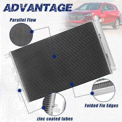 Air Conditioning A/C Condenser Compatible with Chevrolet Equinox GMC Terrain 2010-2015 SUV # 3789, 20839794, GM3030284, 10542, 7013789, 4770789, 1563695 in Saudi Arabia