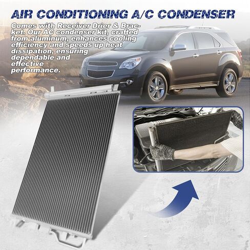 Air Conditioning A/C Condenser Compatible with Chevrolet Equinox GMC Terrain 2010-2015 SUV # 3789, 20839794, GM3030284, 10542, 7013789, 4770789, 1563695 in Saudi Arabia