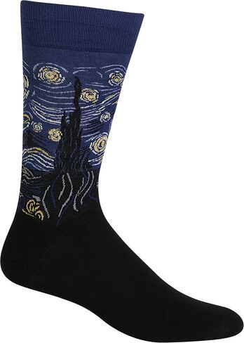 Hot Sox Men's Starry Night Sock, Fits Shoe Size 6 - 12.5 in Saudi Arabia